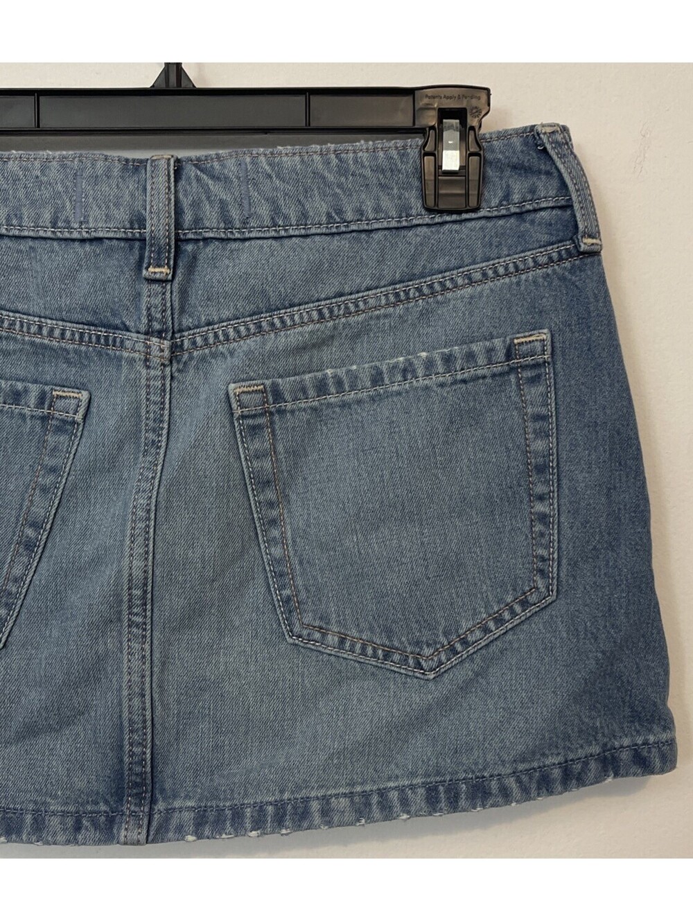 Hollister Womens Size 2 / w26 Denim Jean Mini Skirt W/Built In Shorts NWT! A5088 - Picture 8 of 8